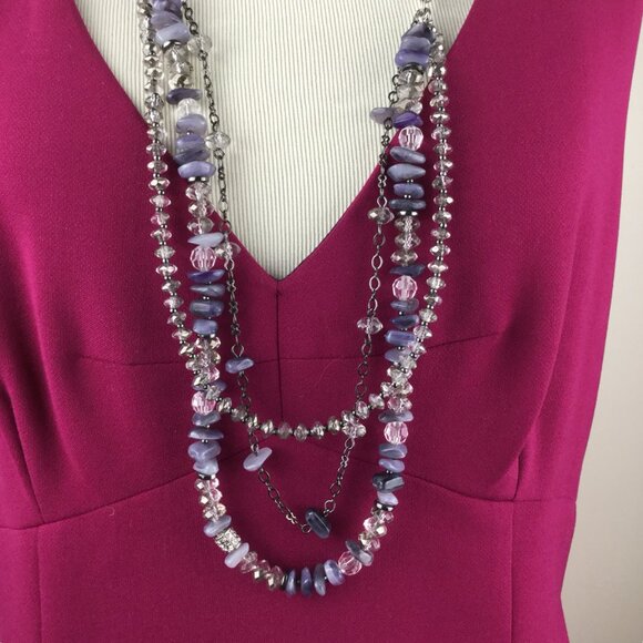 Chico's Bead Necklace and Bead Stretch Bracelet - Picture 3 of 11